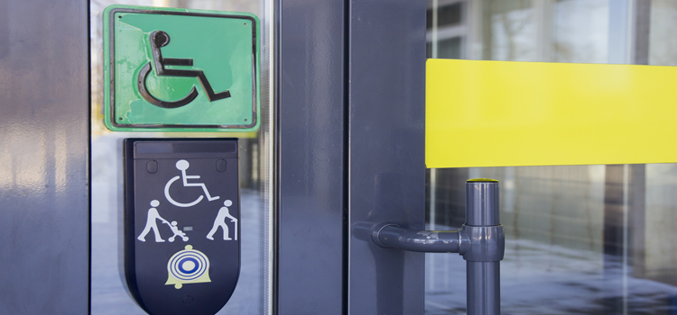 automatic handicap door opener in Newman