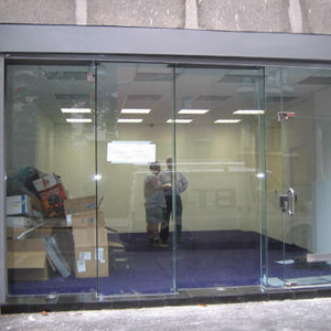 shop front door repair Newman